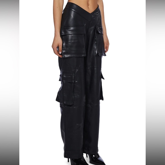 PATH OF DESTRUCTION VEGAN LEATHER PANTS - Picture 1 of 12